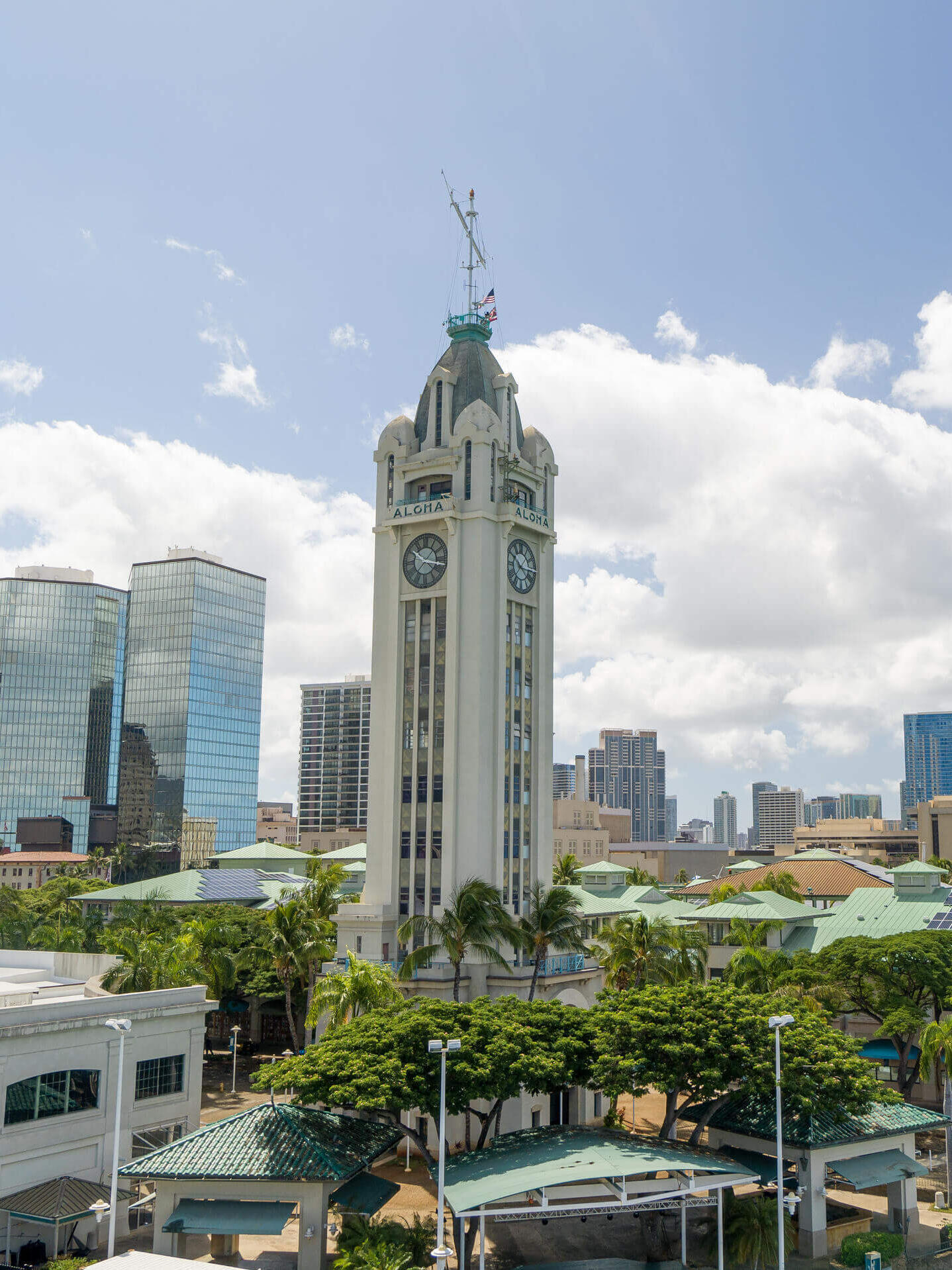 Blick auf den Aloha Tower