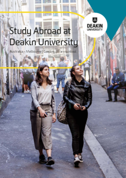 Deakin University Broschüre Study Abroad